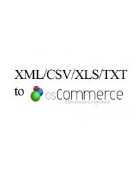 XML/CSV/XLS/TXT to Oscommerce data entry service